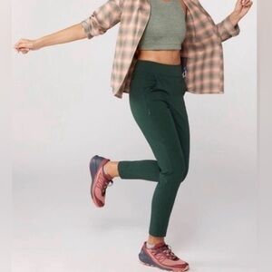 ALDER APPAREL Open Air Pants Forest Green NWOT Size S Athletic Hiking